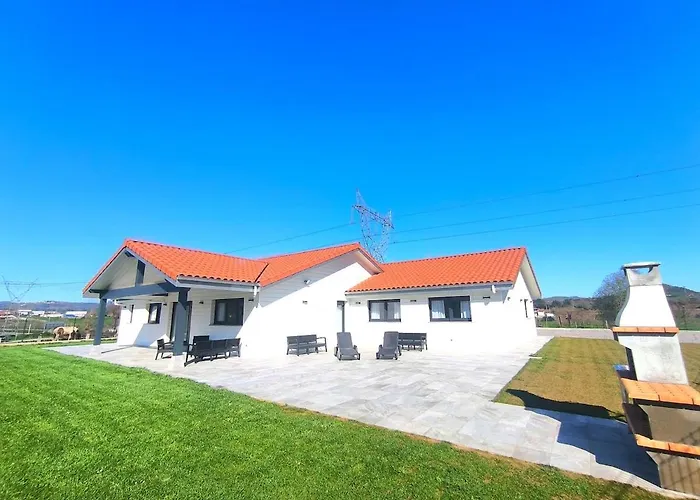 Villa Casa Moderna Con Jardin Y Barbacoa Helguera  Foto